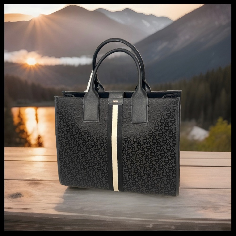 ✨⚡️💥DKNY Carlita Large Tote Bag Black Handbag